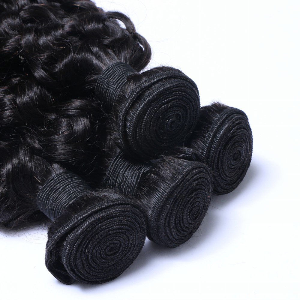  Raw unprocessed Virgin Indian hair ,Virgin indian hair Deep curly hair bundles YL120